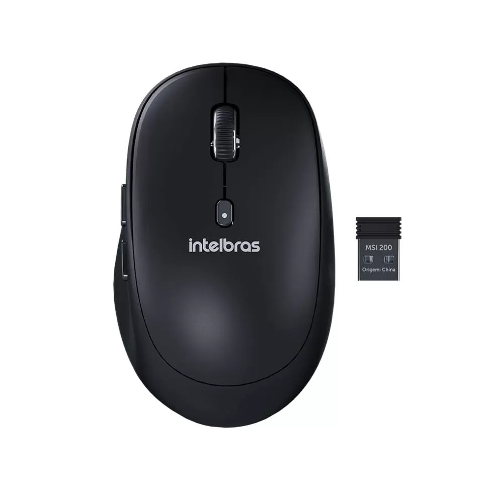 MOUSE MSI 200 - SEM FIO PRETO BLISTER